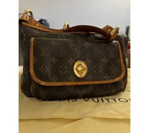 Authentic Louis Vuitton Monogram Tikal GM M40077 Brown Dust Bag and Box